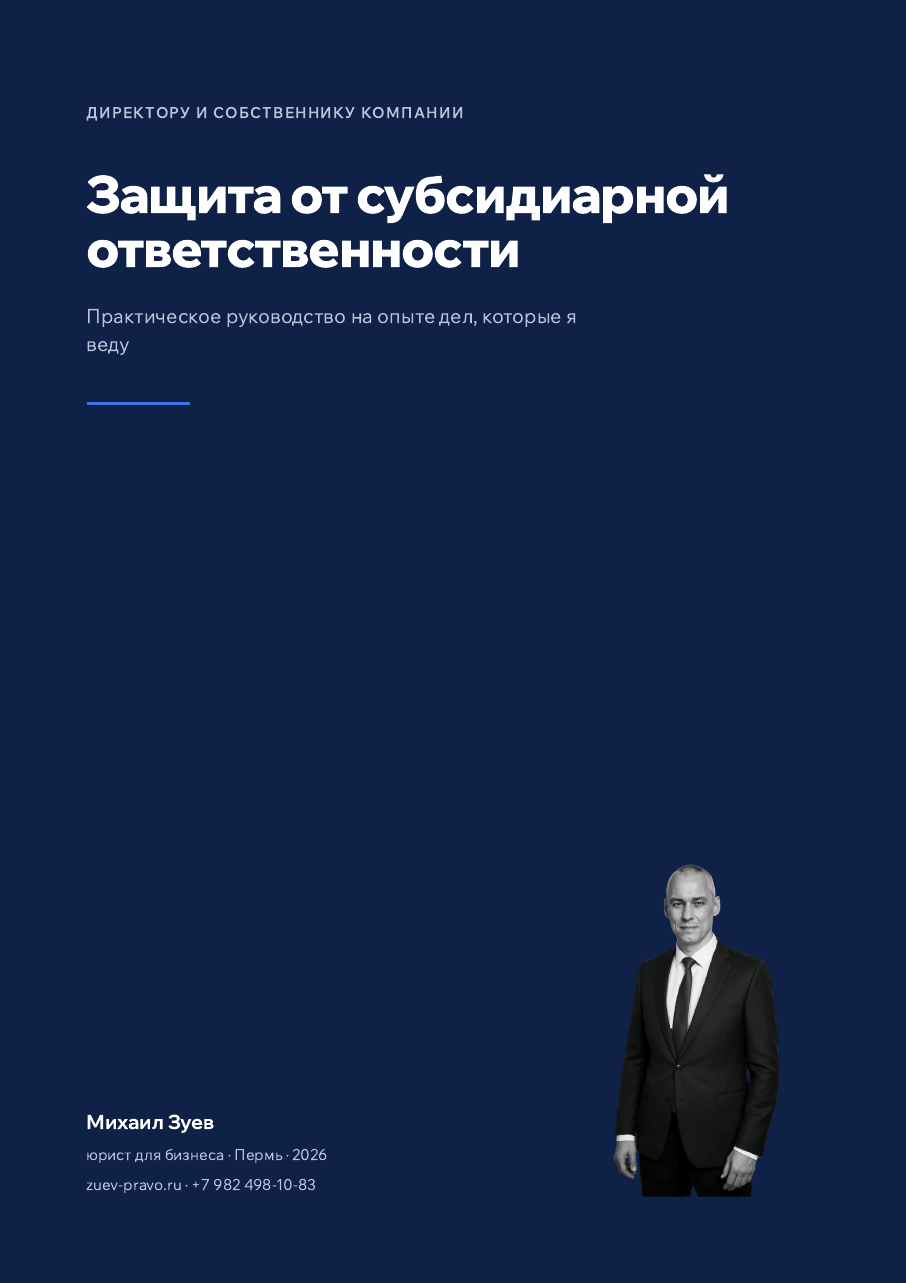 Обложка гайда «Гайд по защите от субсидиарной ответственности»